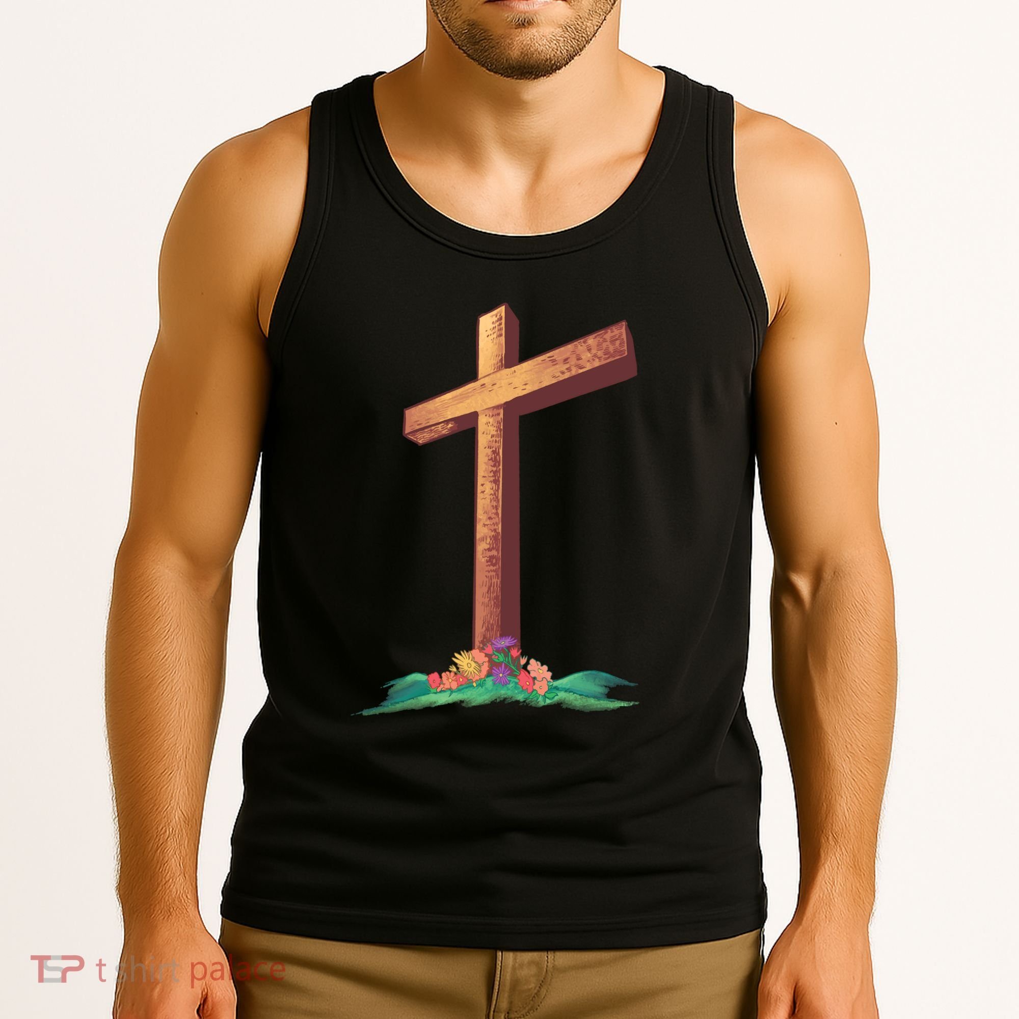 Wooden Cross Tank Top