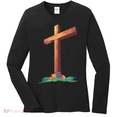 Wooden Cross Women's Long Sleeve Shirt