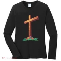 Wooden Cross Women's Long Sleeve Shirt thumb 0