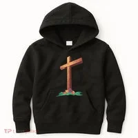 Wooden Cross Kids Hoodie thumb 0