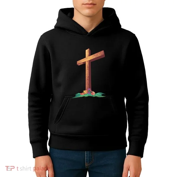 Wooden Cross Kids Hoodie