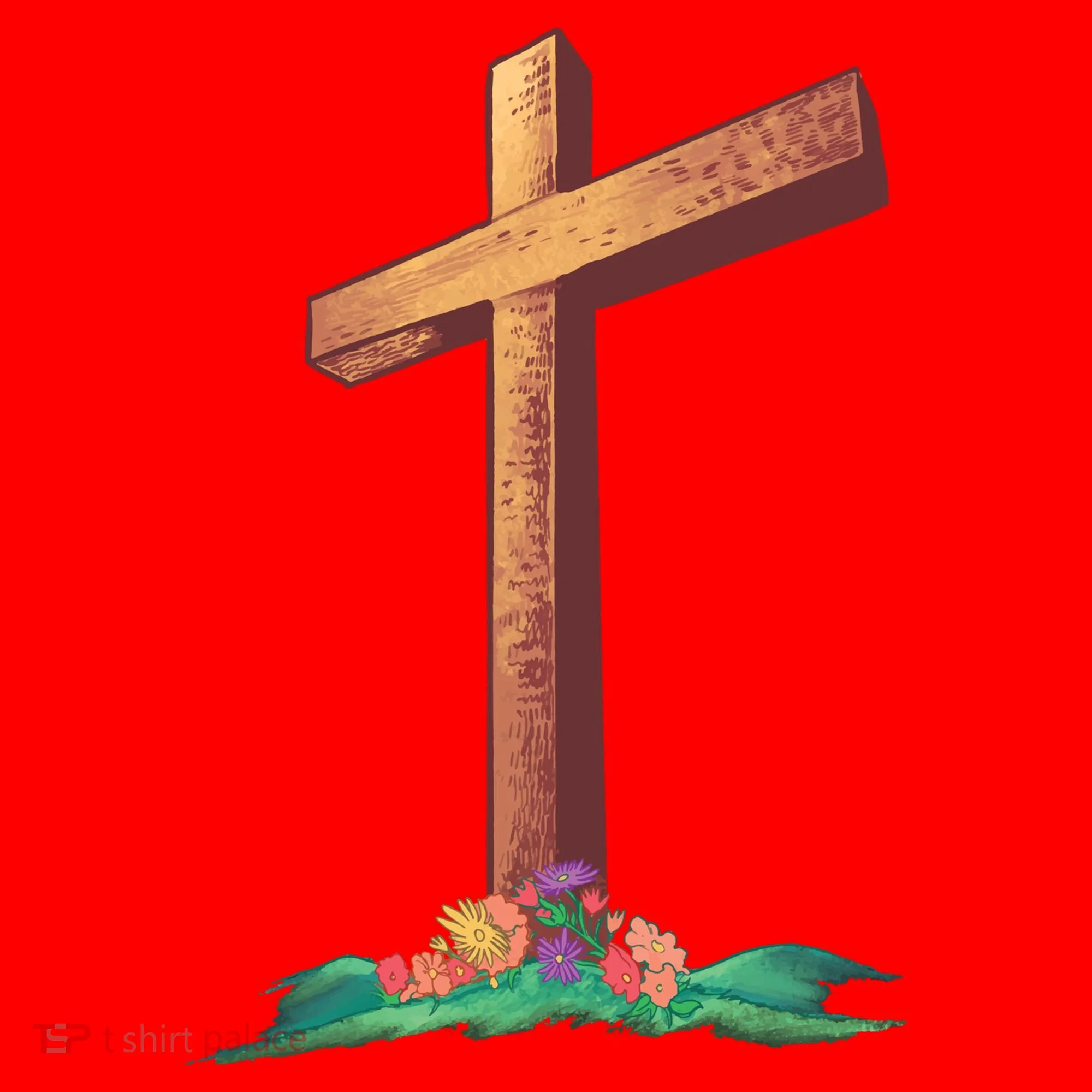 Wooden Cross Santa Hat