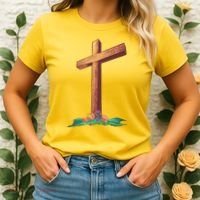 Wooden Cross Women's T-Shirt thumb 2