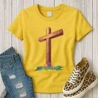 Wooden Cross Women's T-Shirt thumb 3