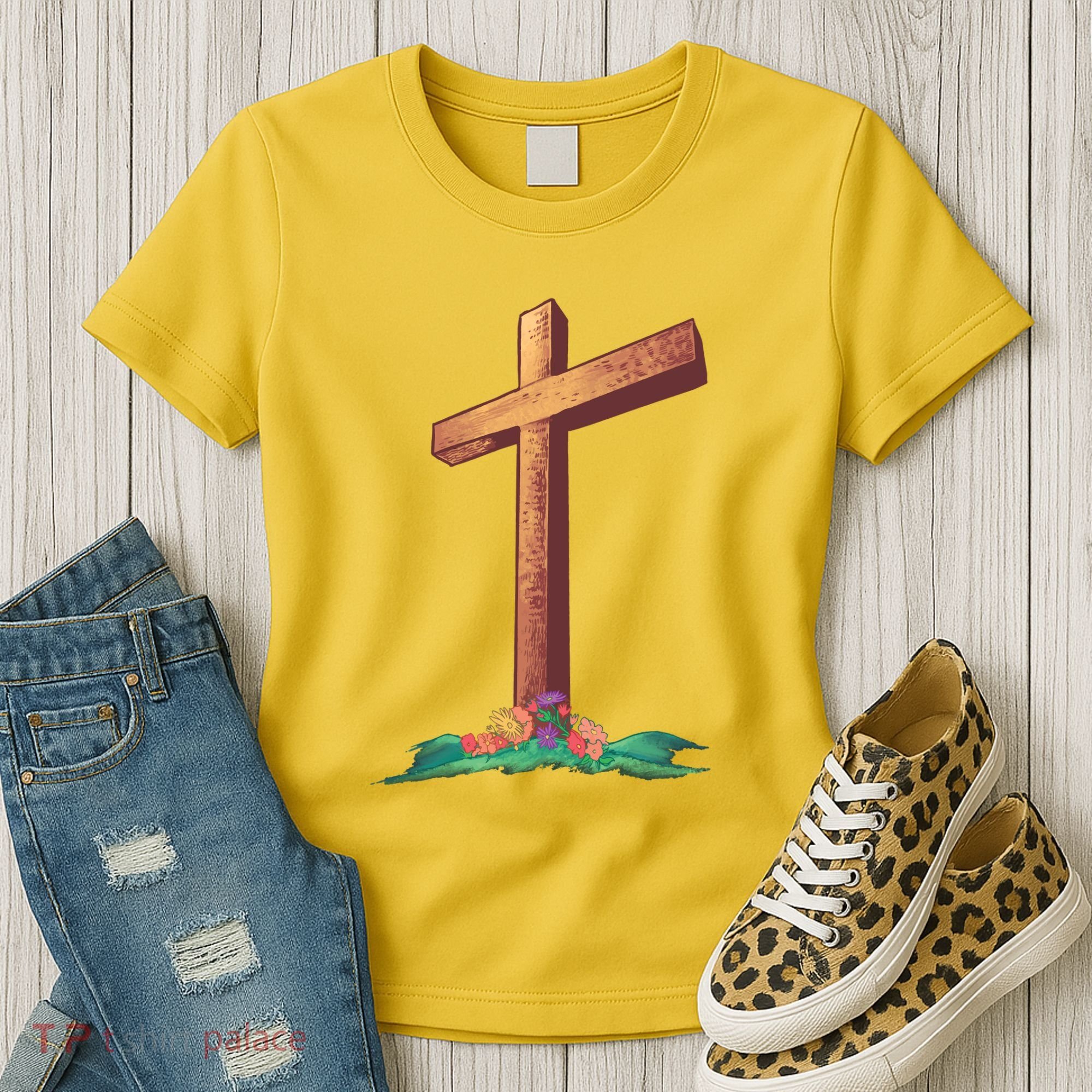 Wooden Cross Women's T-Shirt