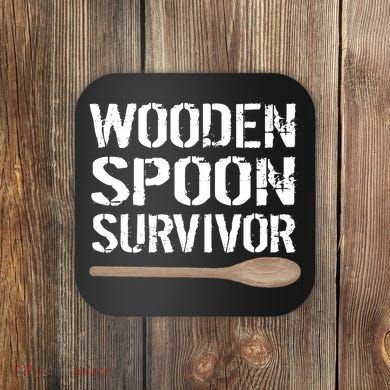Wooden Spoon Survivor Coaster