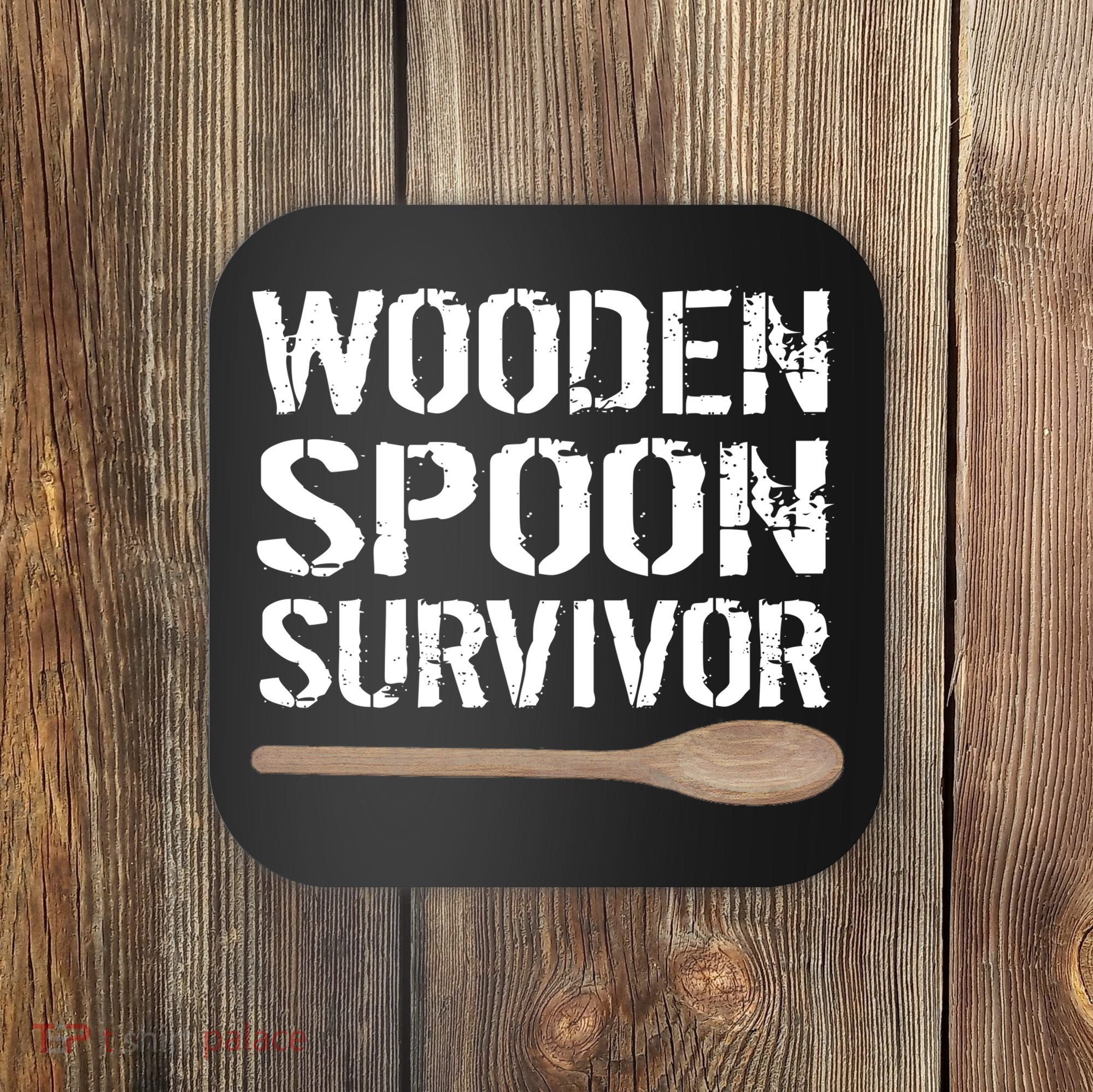 Wooden Spoon Survivor Coaster