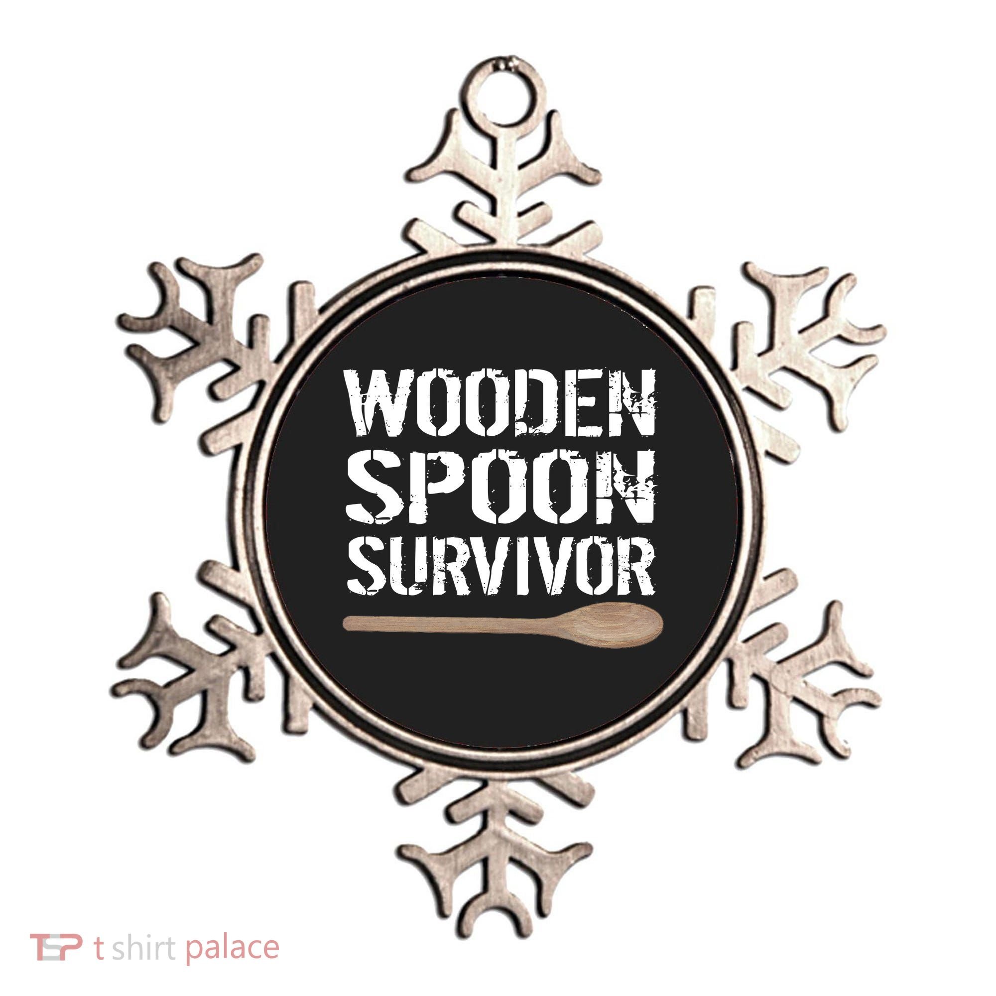 Wooden Spoon Survivor Ornament