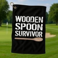 Wooden Spoon Survivor Golf Towel thumb 1