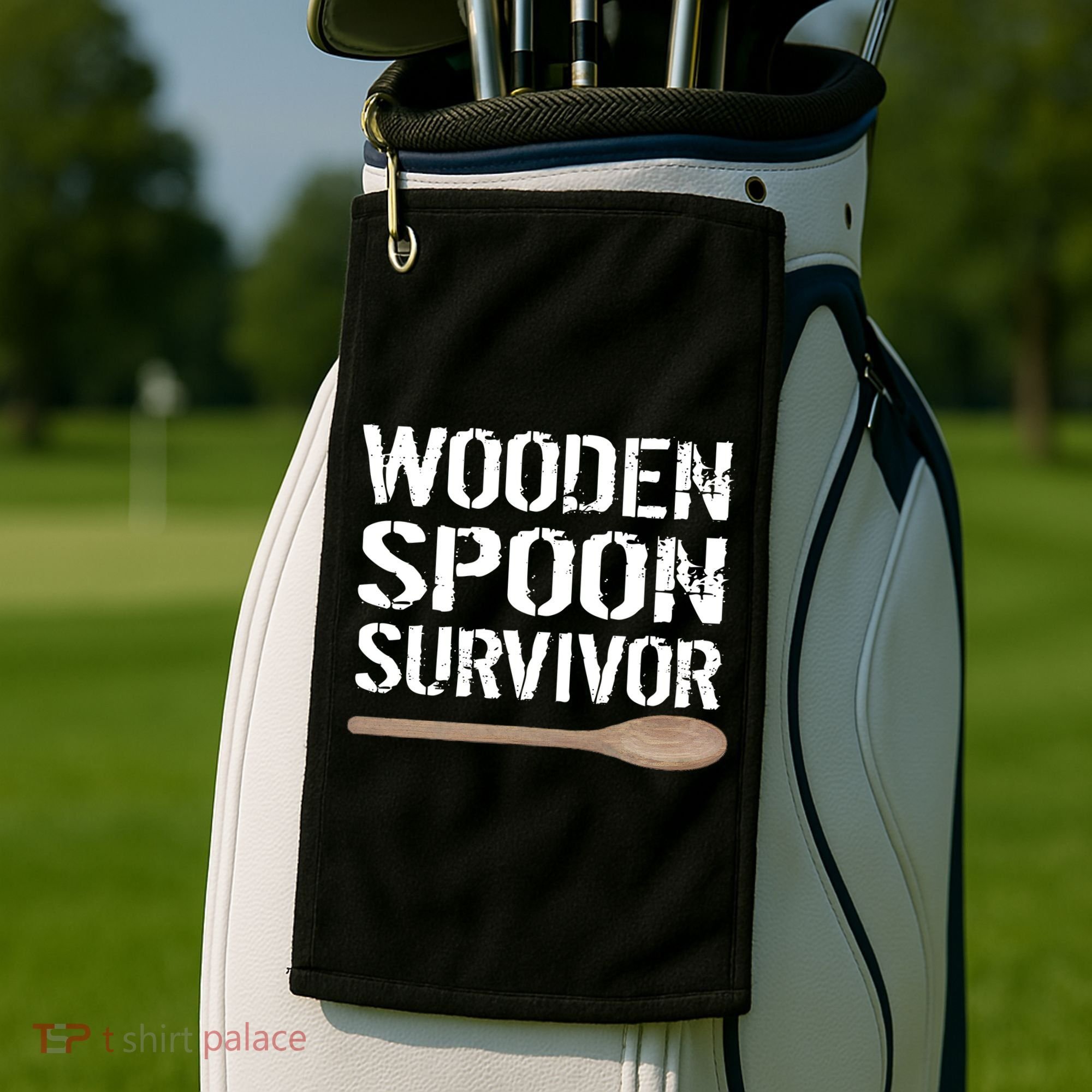 Wooden Spoon Survivor Golf Towel