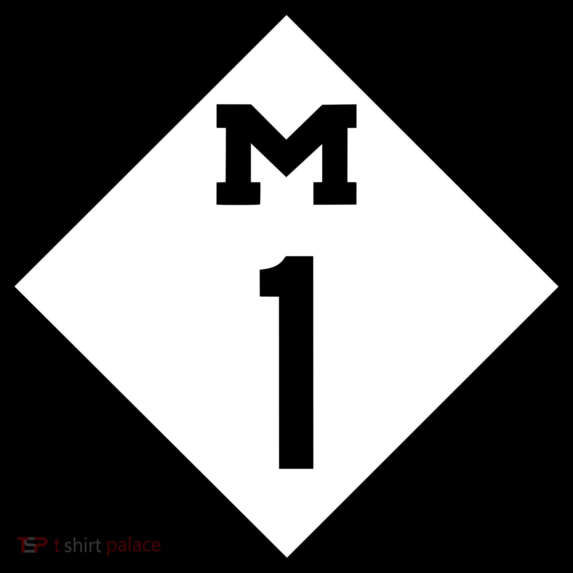 Woodward Ave. M1 Logo Visor