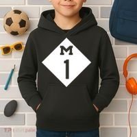 Woodward Ave. M1 Logo Kids Hoodie thumb 2
