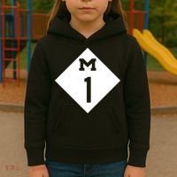 Woodward Ave. M1 Logo Kids Hoodie thumb 3