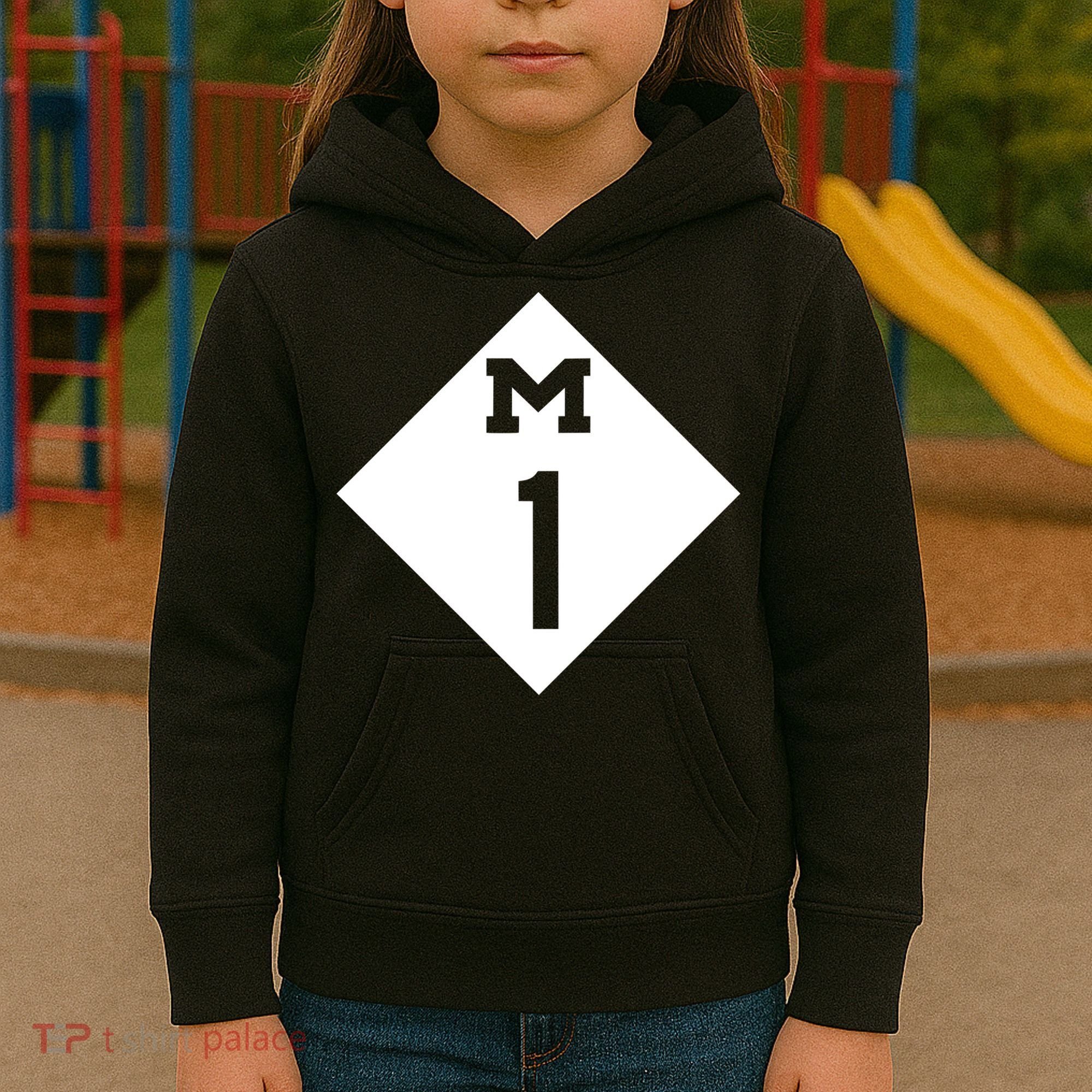 Woodward Ave. M1 Logo Kids Hoodie