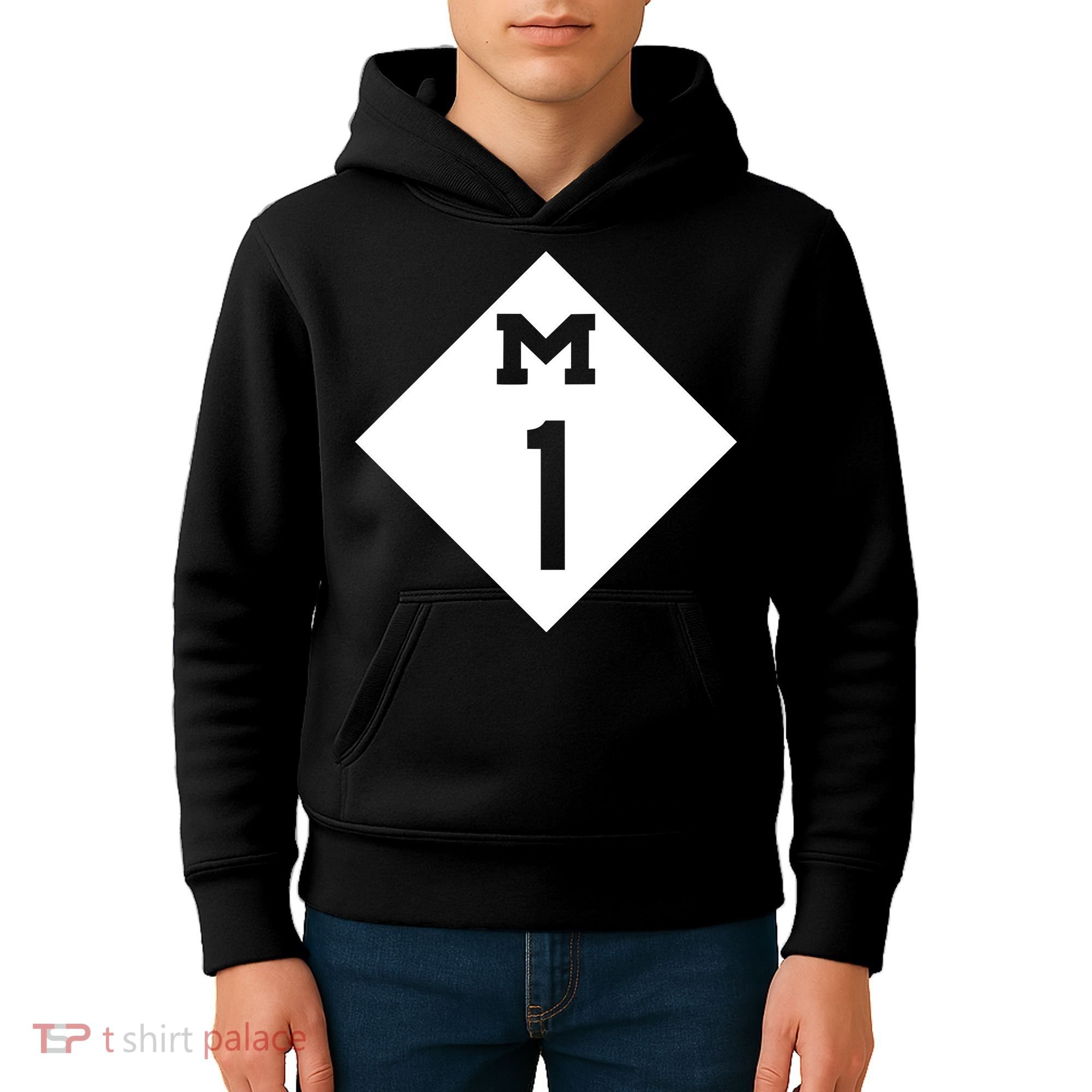 Woodward Ave. M1 Logo Kids Hoodie