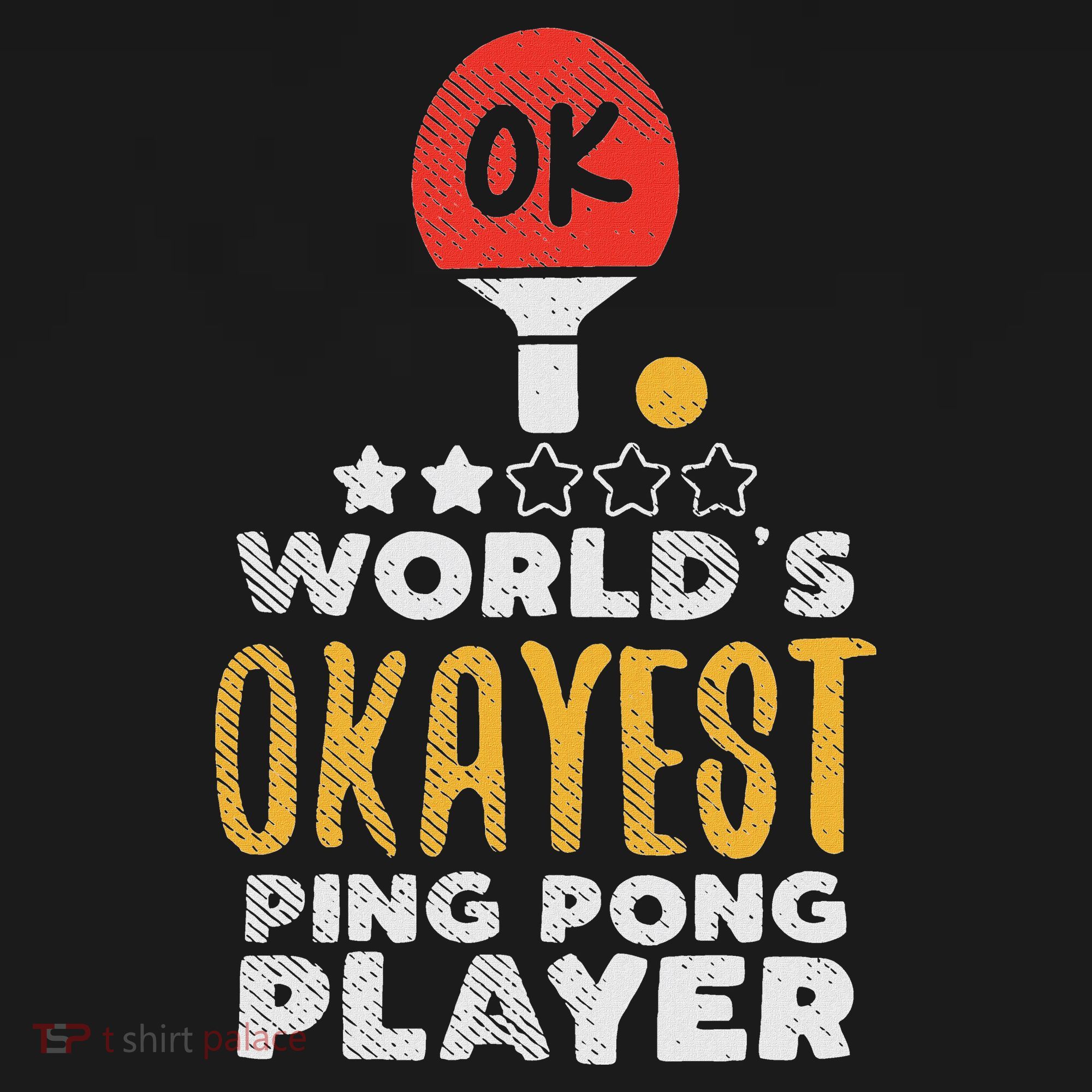 World's Okayest Ping Pong Player Funny Table Tennis Gift Visor