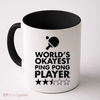 Worlds Okayest Ping Pong Player Trophy Coffee Mug thumb 0
