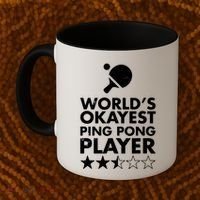 Worlds Okayest Ping Pong Player Trophy Coffee Mug thumb 2