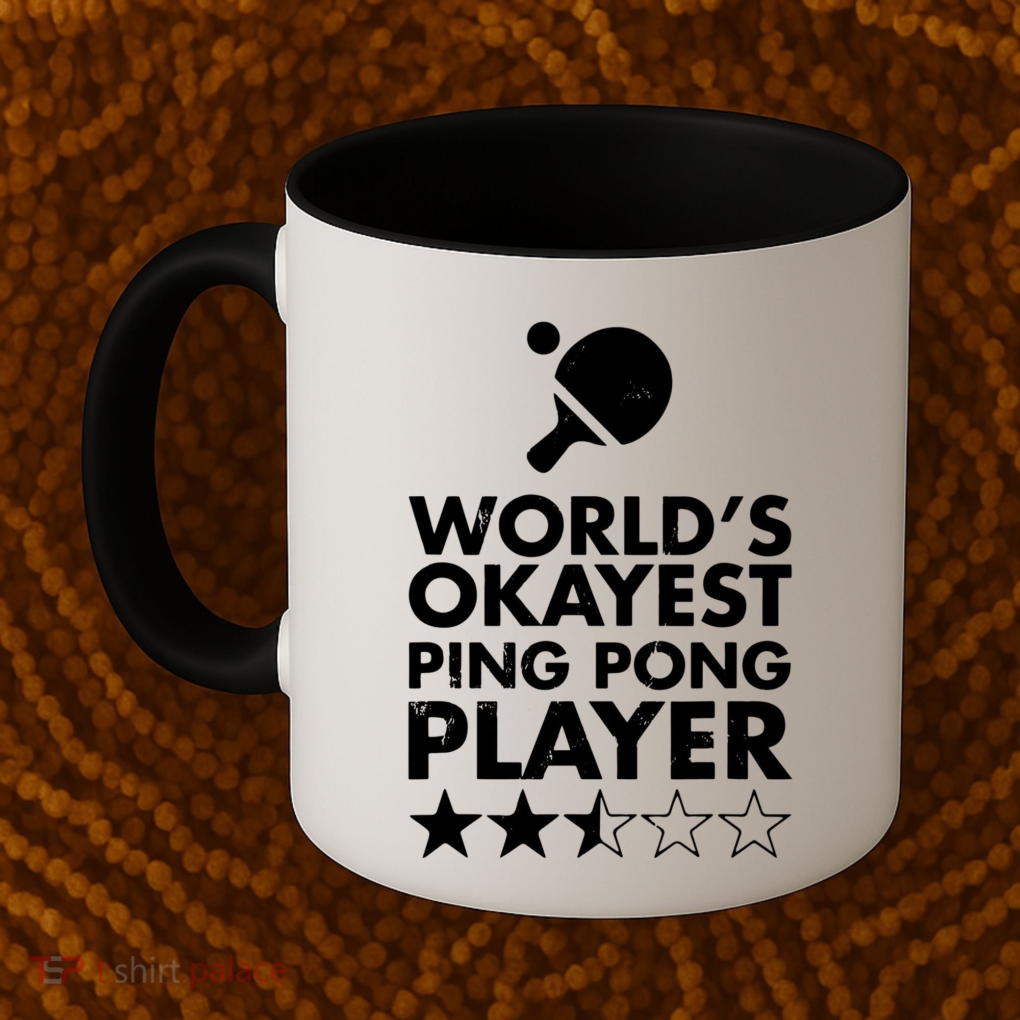 Worlds Okayest Ping Pong Player Trophy Coffee Mug