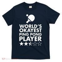 Worlds Okayest Ping Pong Player Trophy T-Shirt thumb 0