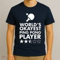 Worlds Okayest Ping Pong Player Trophy T-Shirt thumb 3