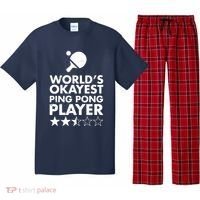 Worlds Okayest Ping Pong Player Trophy Pajama Set thumb 0