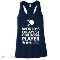 Worlds Okayest Ping Pong Player Trophy Women's Tank Top thumb 0