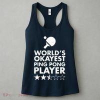 Worlds Okayest Ping Pong Player Trophy Women's Tank Top thumb 3