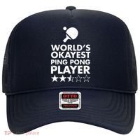 Worlds Okayest Ping Pong Player Trophy Hat thumb 0