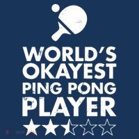 Worlds Okayest Ping Pong Player Trophy Kids Sweatshirt thumb 2