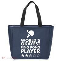 Worlds Okayest Ping Pong Player Trophy Tote Bag thumb 0