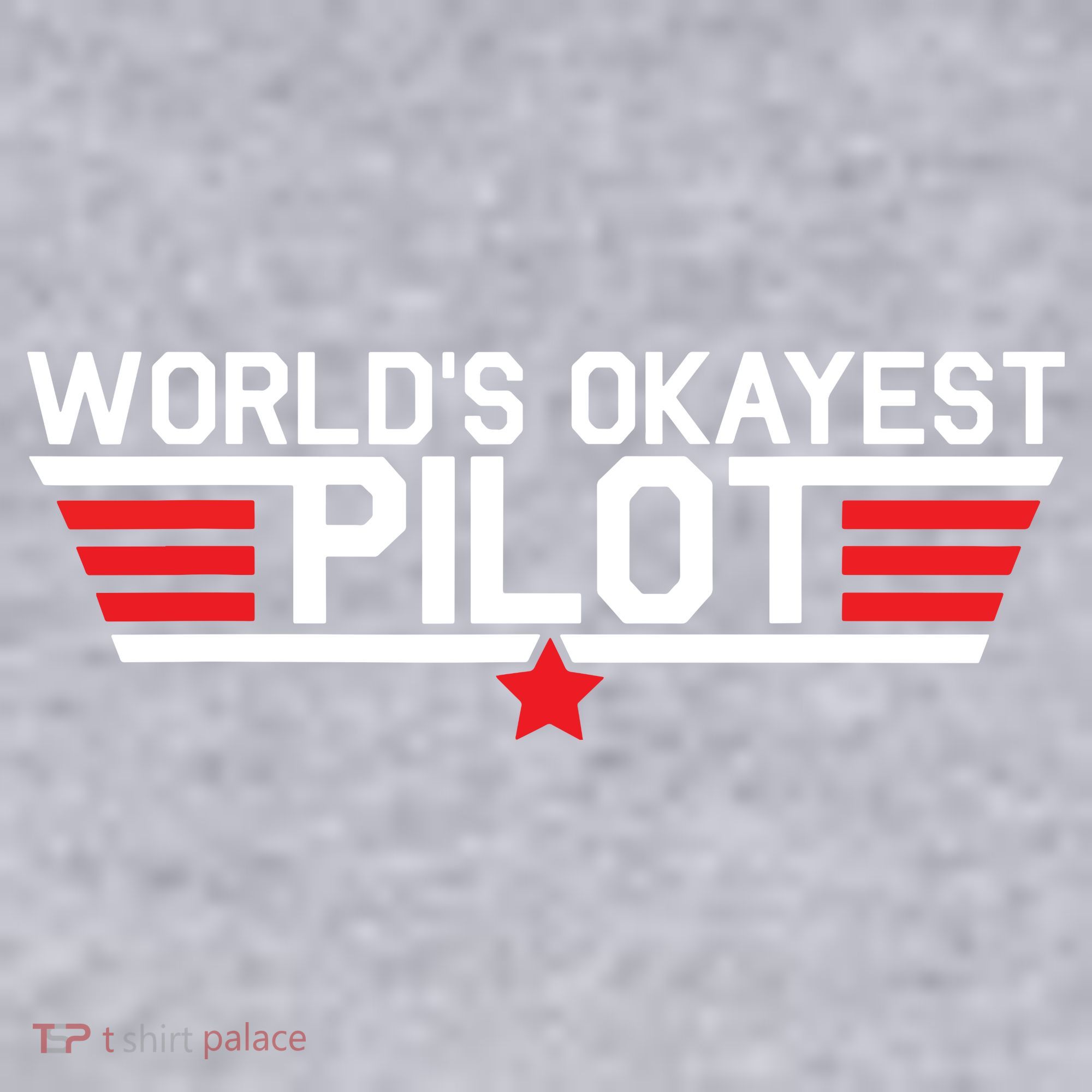 Worlds Okayest Pilot Funny Aviator Aviation Flying Women's Racerback Cropped Tank