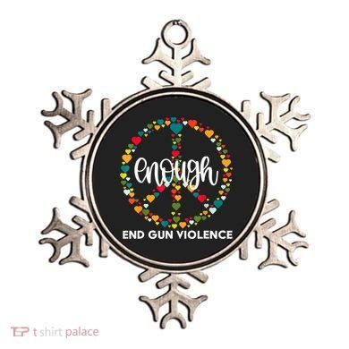 Wear Orange Peace Sign Enough End Gun Violence Ornament