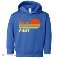 Worlds Okayest Pilot Funny Retro Funny Gift Toddler Hoodie thumb 0