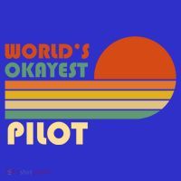 Worlds Okayest Pilot Funny Retro Funny Gift Toddler Hoodie thumb 2