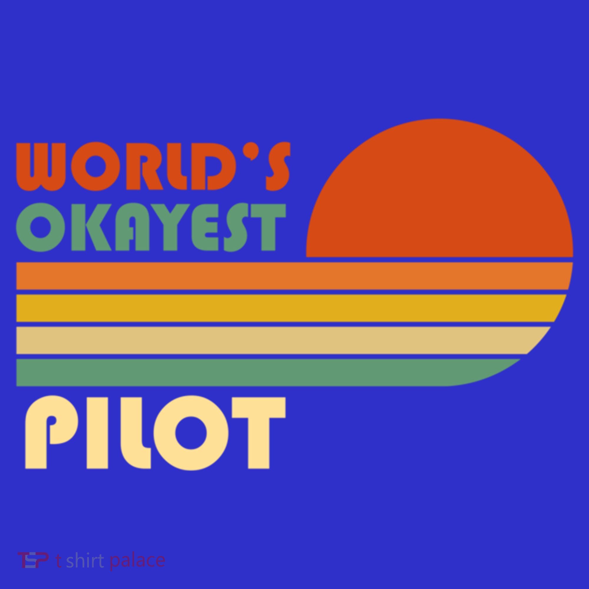 Worlds Okayest Pilot Funny Retro Funny Gift Toddler Hoodie