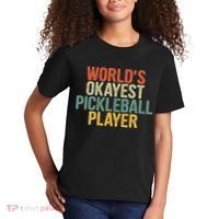 World's Okayest Pickleball Player Pickleball tournaments Kids T-Shirt thumb 2