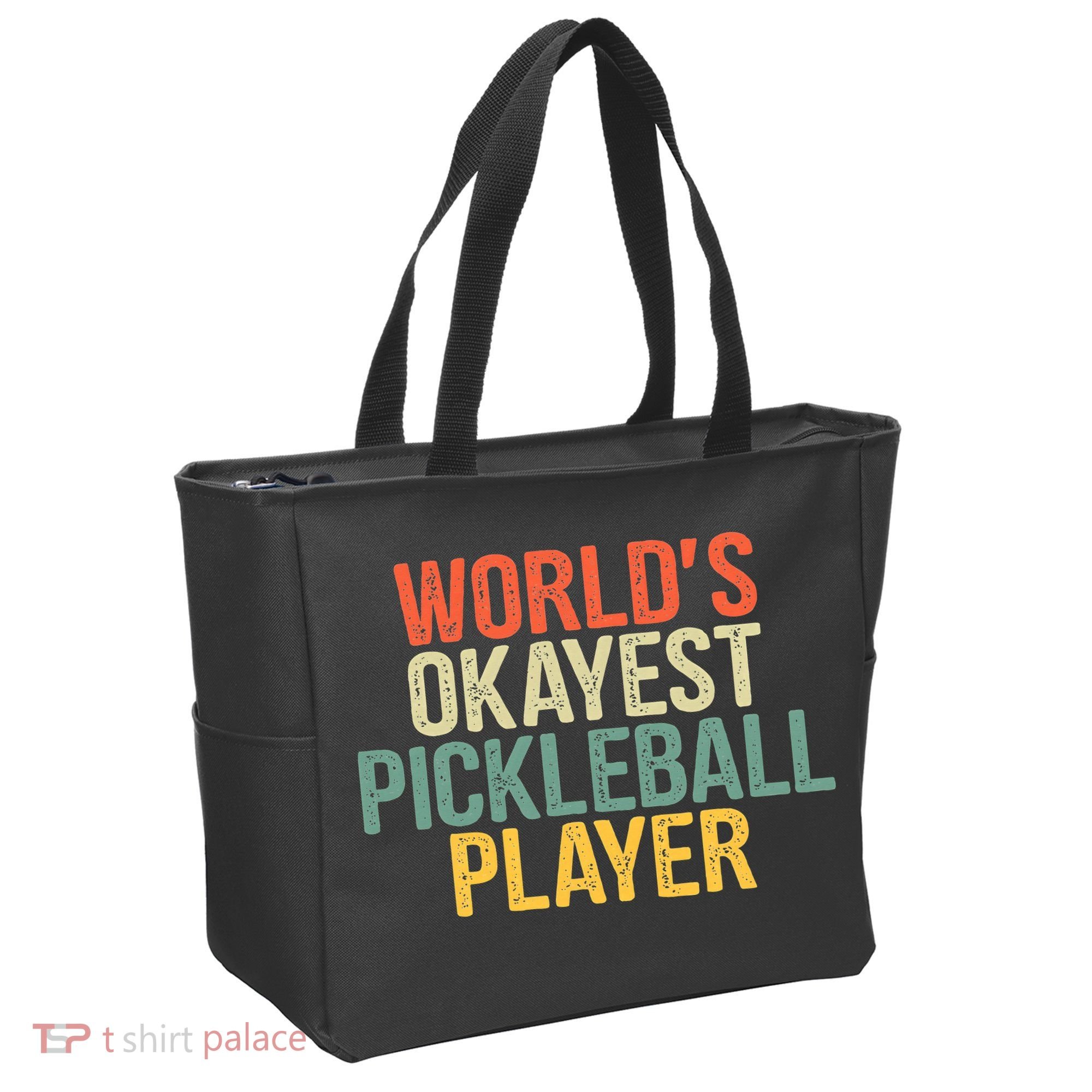World's Okayest Pickleball Player Pickleball tournaments Tote Bag