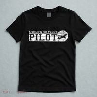 Worlds Okayest Pilot Funny Pilot T-Shirt thumb 5