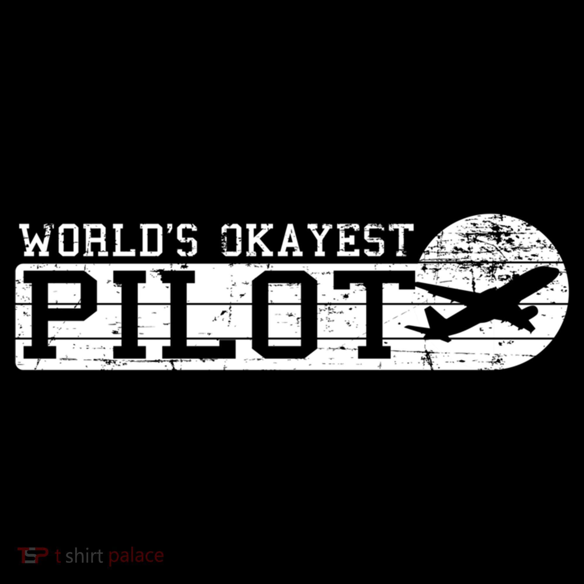 Worlds Okayest Pilot Funny Pilot Mousepad