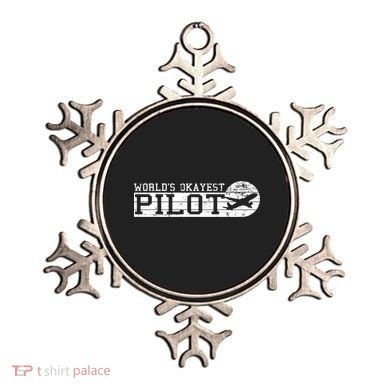 Worlds Okayest Pilot Funny Pilot Ornament