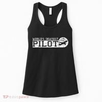 Worlds Okayest Pilot Funny Pilot Women's Tank Top thumb 0
