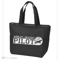 Worlds Okayest Pilot Funny Pilot Tote Bag thumb 3