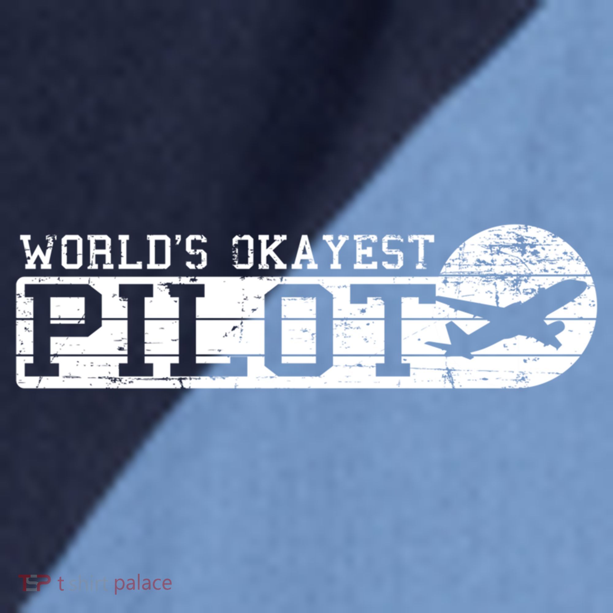 Worlds Okayest Pilot Funny Pilot Raglan Baseball Sleeve Shirt