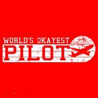 Worlds Okayest Pilot Funny Pilot Santa Hat thumb 1