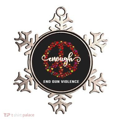 Wear Orange Peace Sign Enough End Gun Violence Ornament