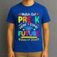 Watch Out PreK Here I Come Future Class Of 2038 Gift T-Shirt thumb 3