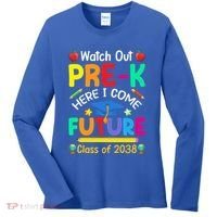 Watch Out PreK Here I Come Future Class Of 2038 Gift Women's Long Sleeve Shirt thumb 0