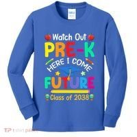 Watch Out PreK Here I Come Future Class Of 2038 Gift Kids Long Sleeve Shirt thumb 0