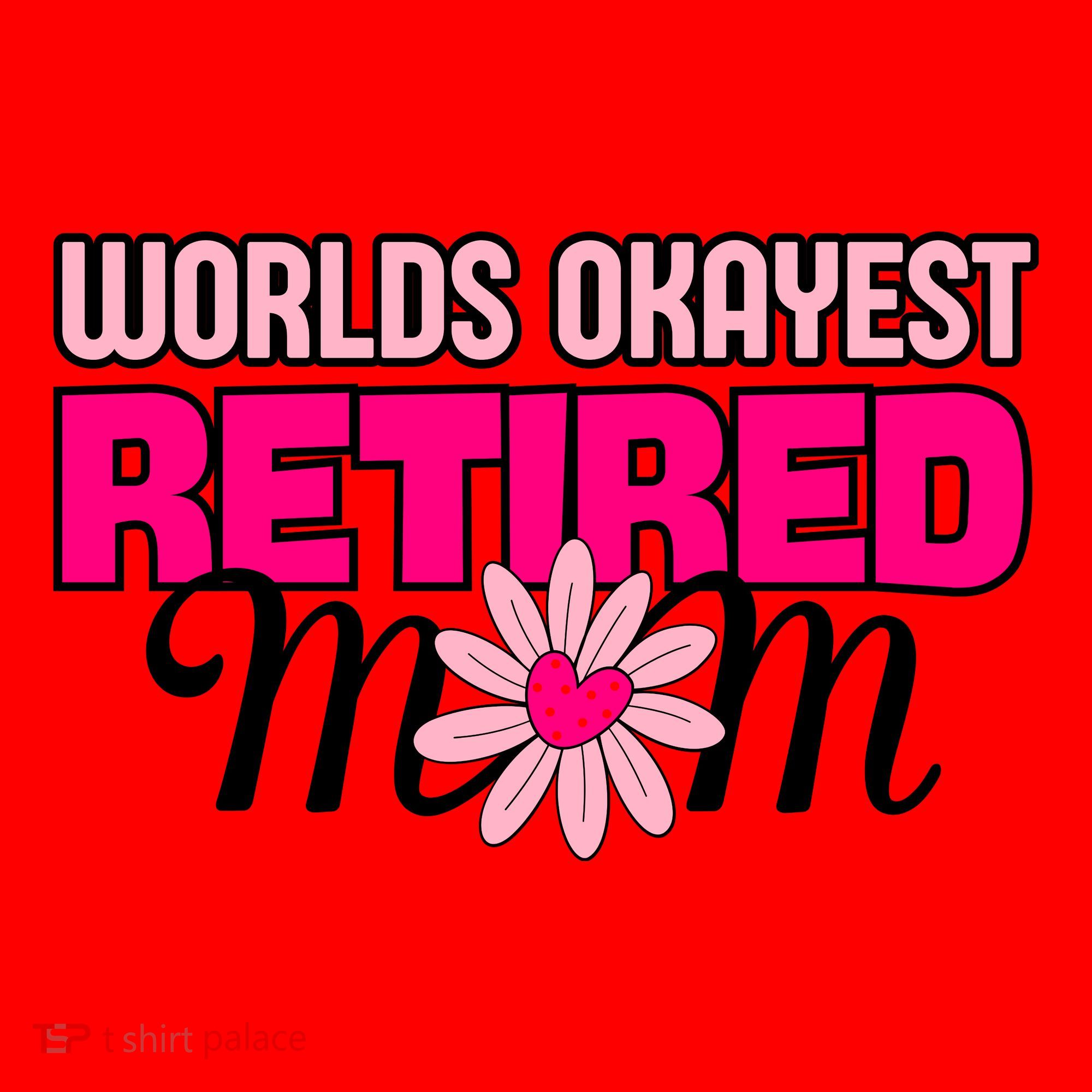 WorldS Okayest Retired Mom Santa Hat